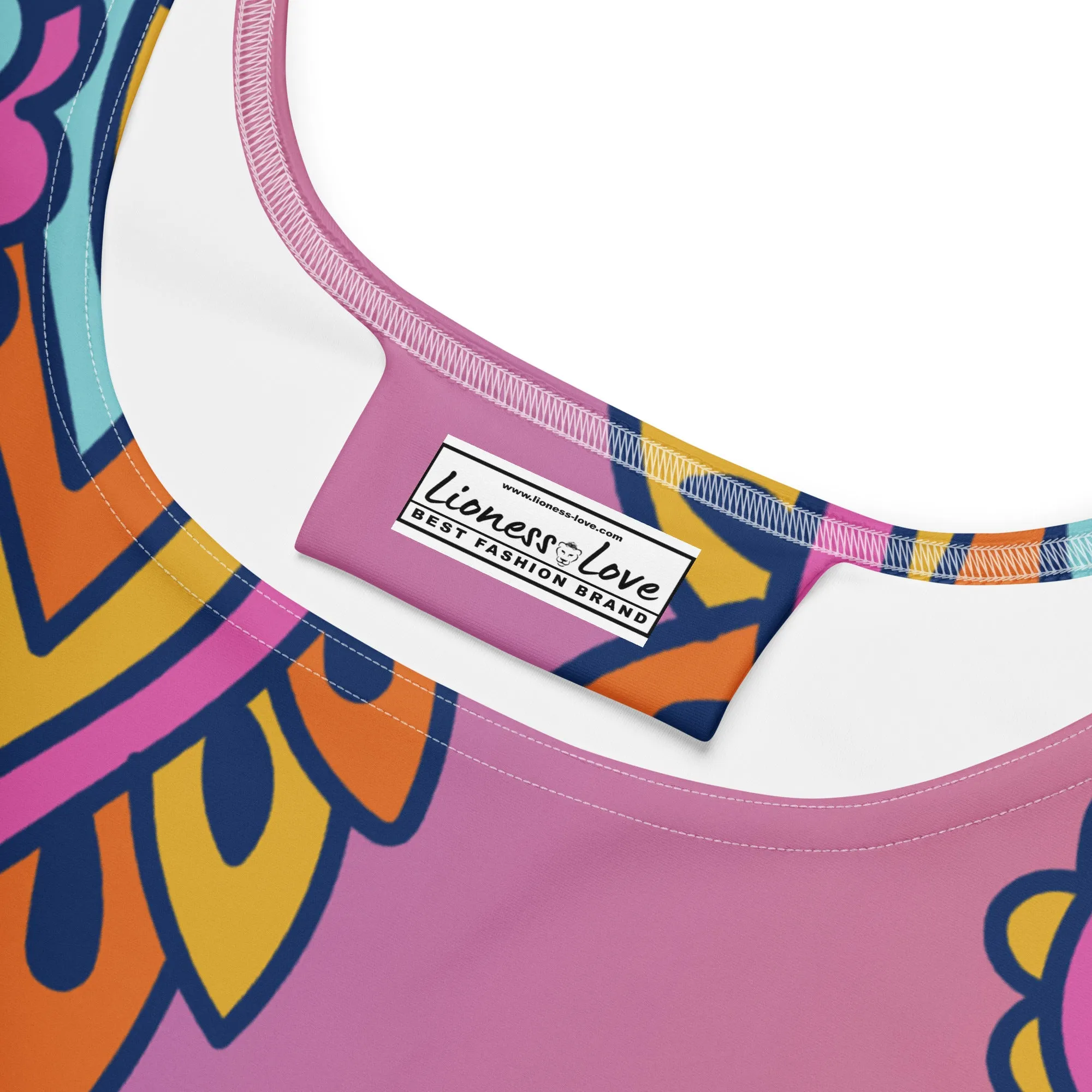 Radiant Jewels Colorful Summer Skater Dress, lioness-love