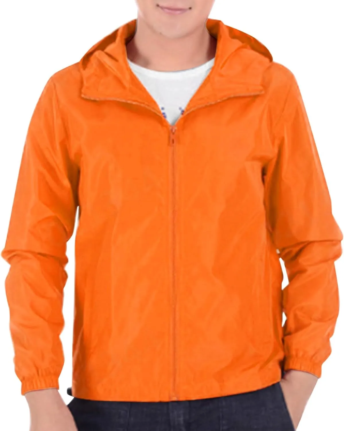 Rain Jacket for Mens Lightweight Waterproof Rain Shell Jacket Raincoat with Hood for Golf Cycling Windbreaker Raincoats