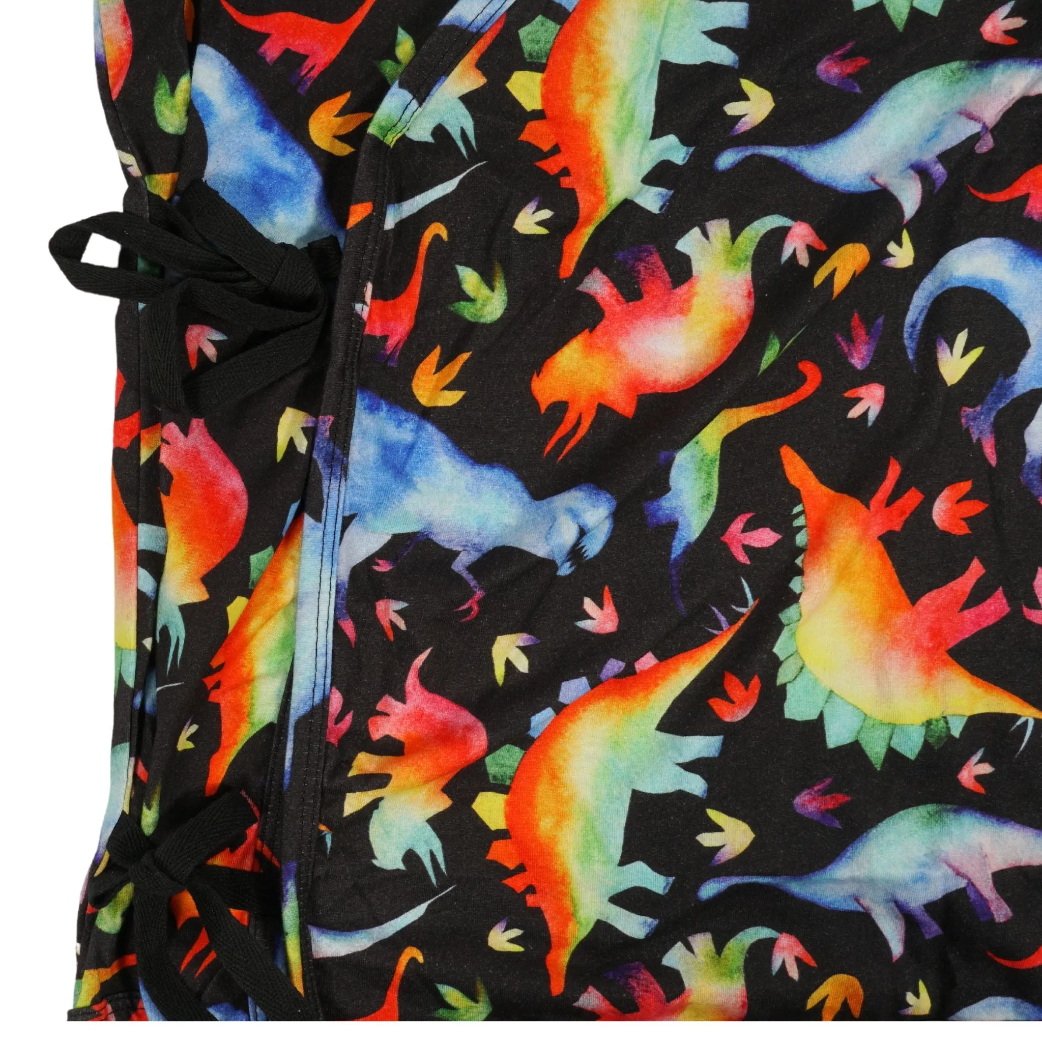 Rainbowsaurus Kimono Gown and Pants Pajamas Set [FINAL SALE]