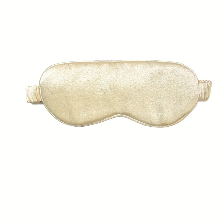 Rejuvenating Silk Sleep Mask - Champagne Eye Cover