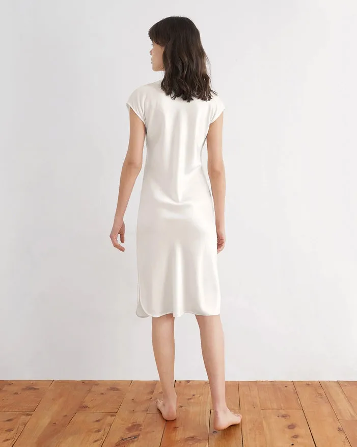 Relaxed Fit Night Gown Ivory