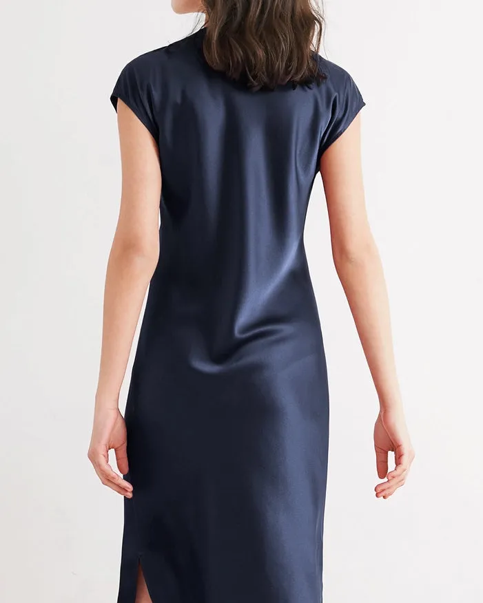 Relaxed Fit Night Gown Navy Blue