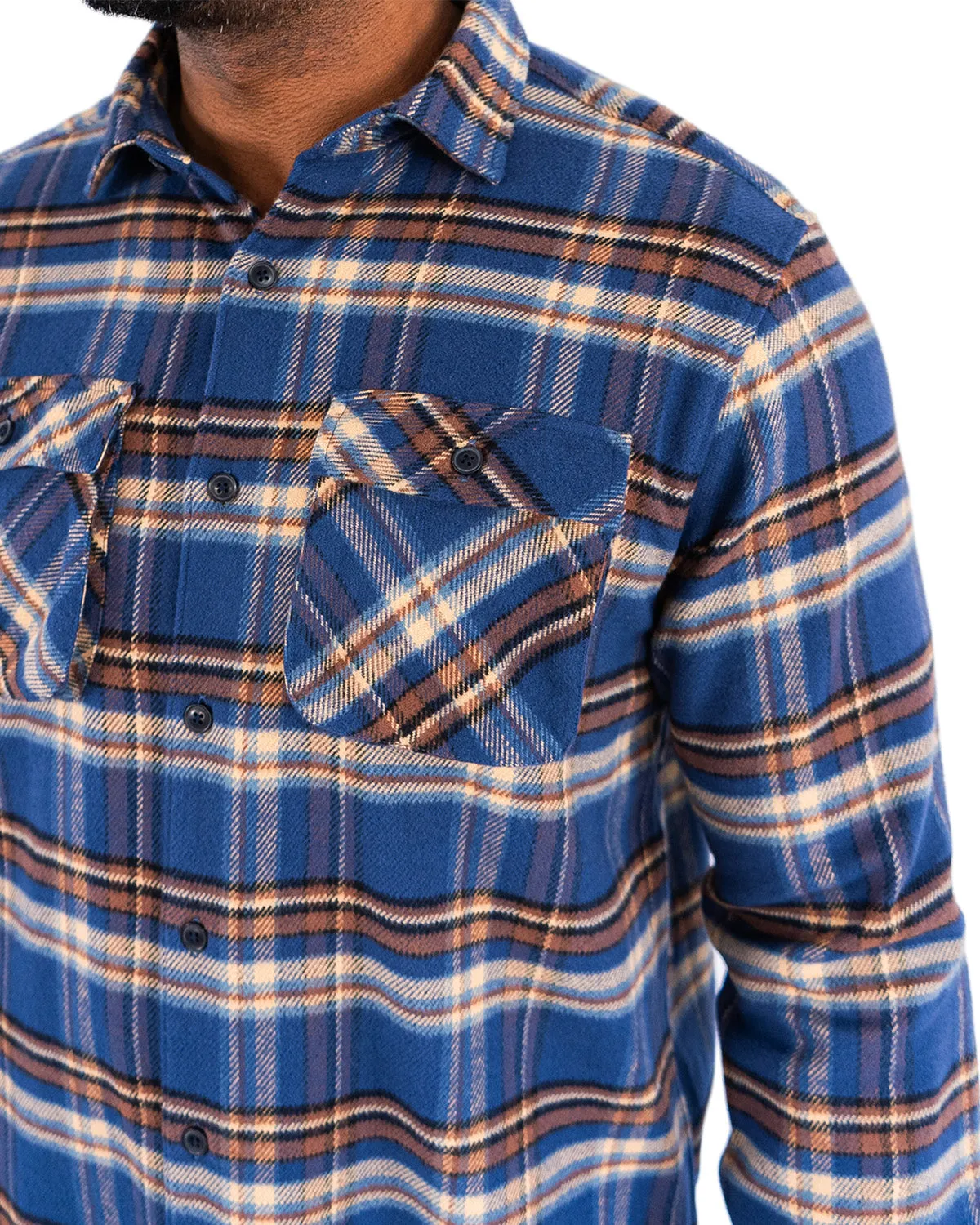 Relaxed Flannel, Pecan Plaid