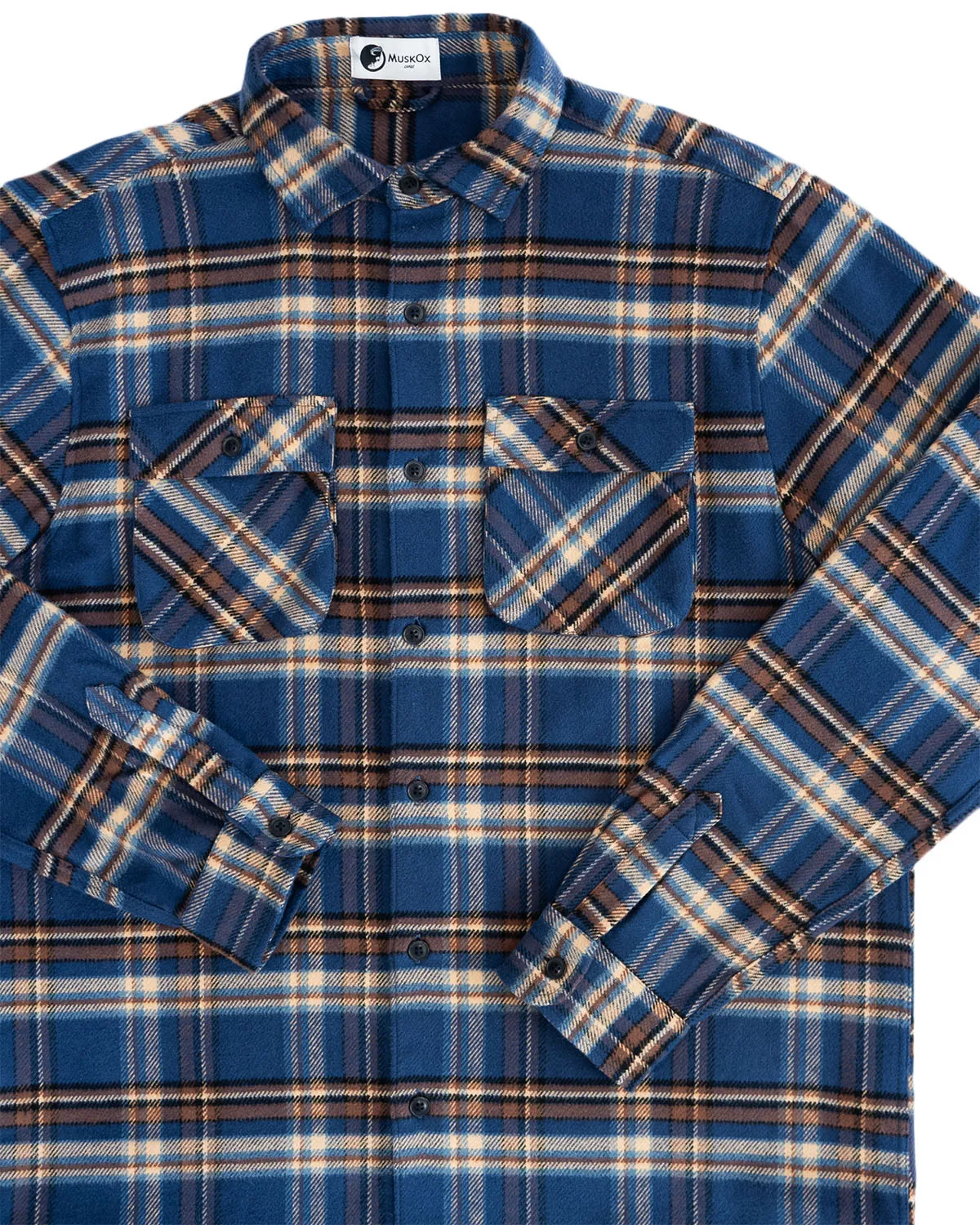 Relaxed Flannel, Pecan Plaid