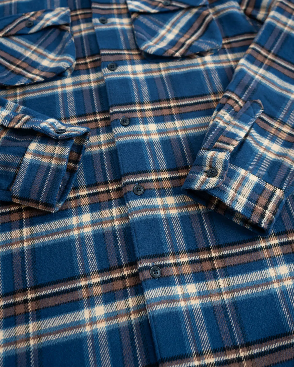 Relaxed Flannel, Pecan Plaid