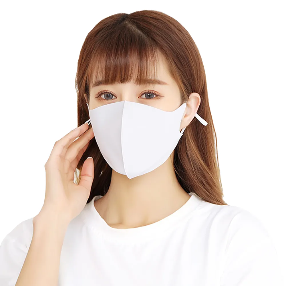 Reusable Cooling Ice Silk Cotton Mask with Adjustable Strap
