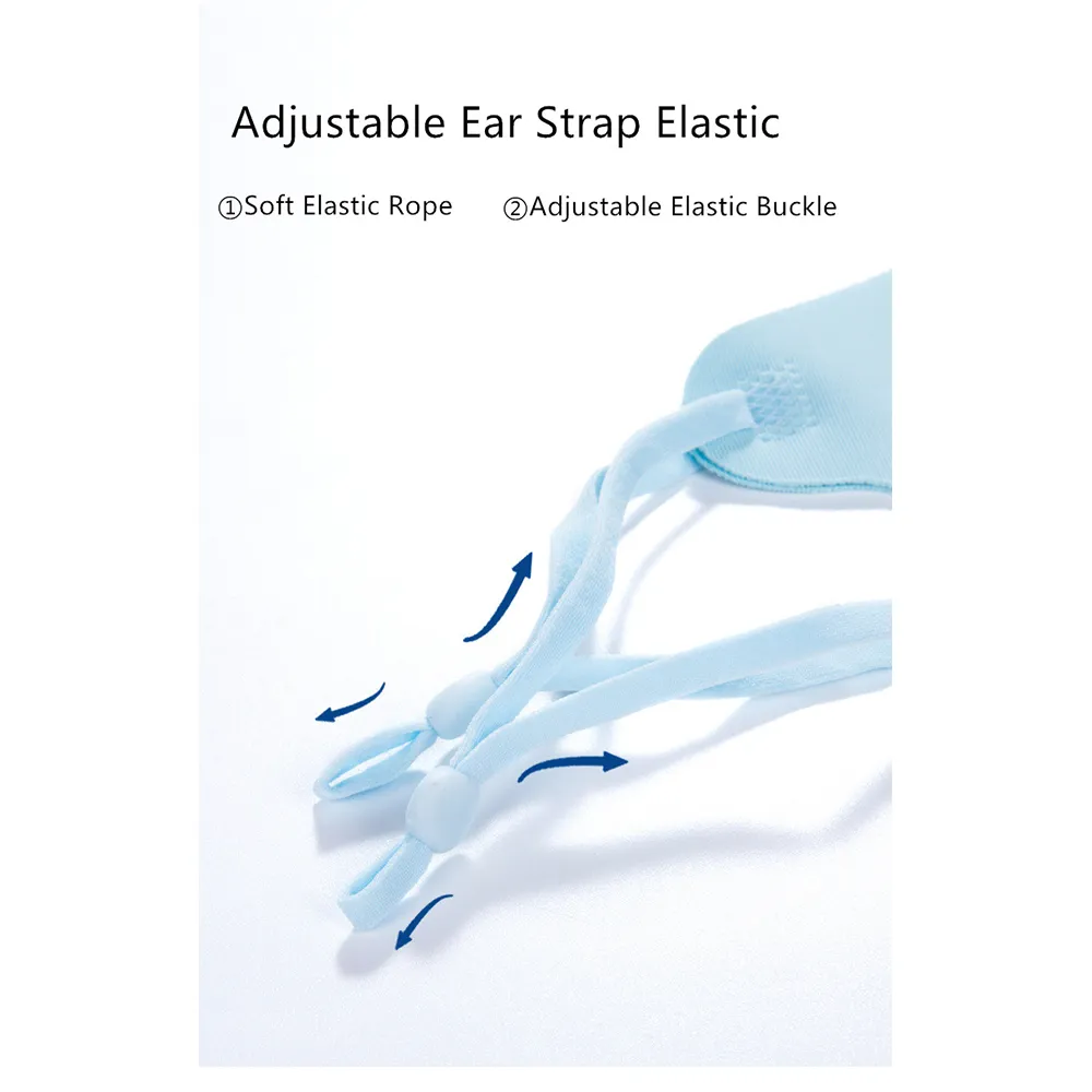 Reusable Cooling Ice Silk Cotton Mask with Adjustable Strap