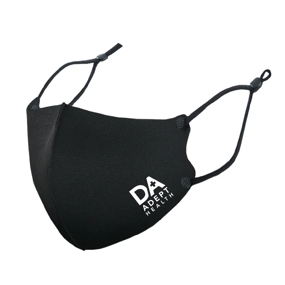Reusable Cooling Ice Silk Cotton Mask with Adjustable Strap