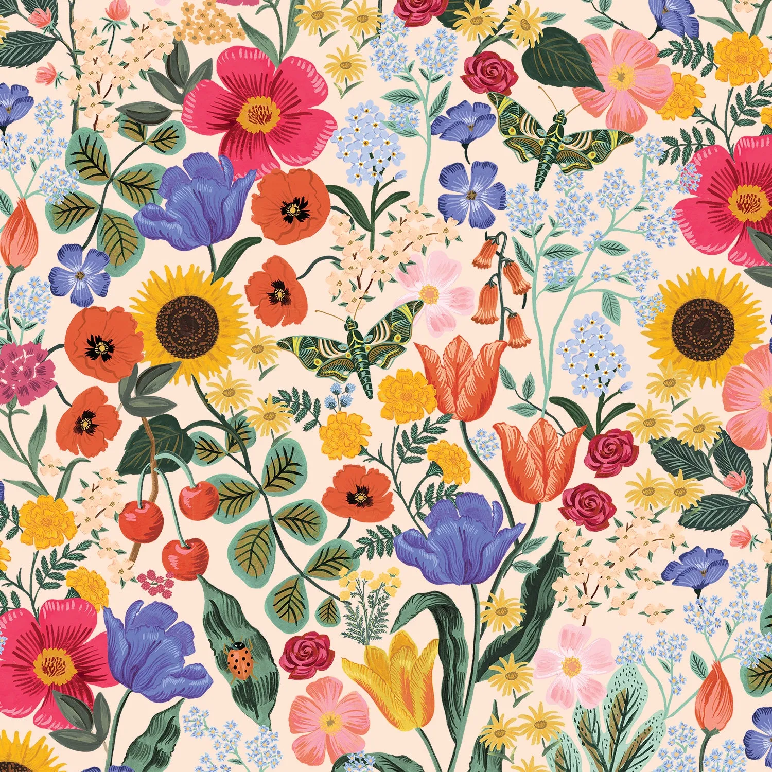 Rifle Paper Co - Blossom Blush Cotton from Curio Garden