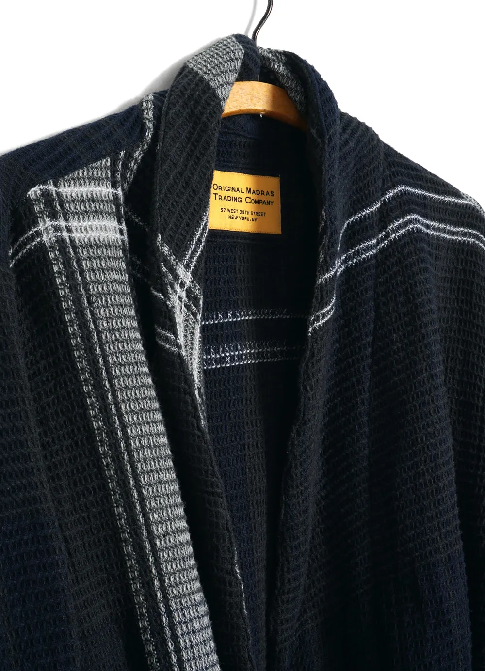 ROBE | Honeycomb Weave | Black/Navy/White