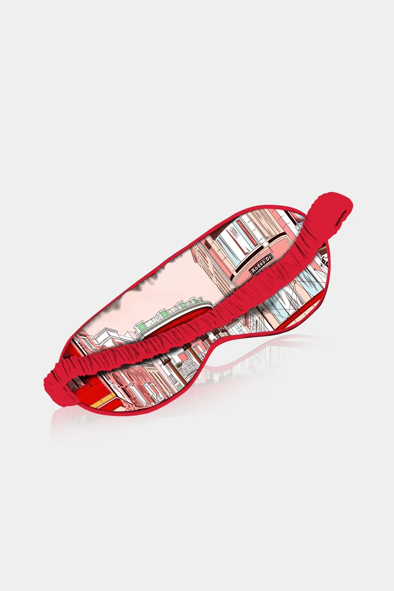 Rodeo Drive Print Silk Eye Mask