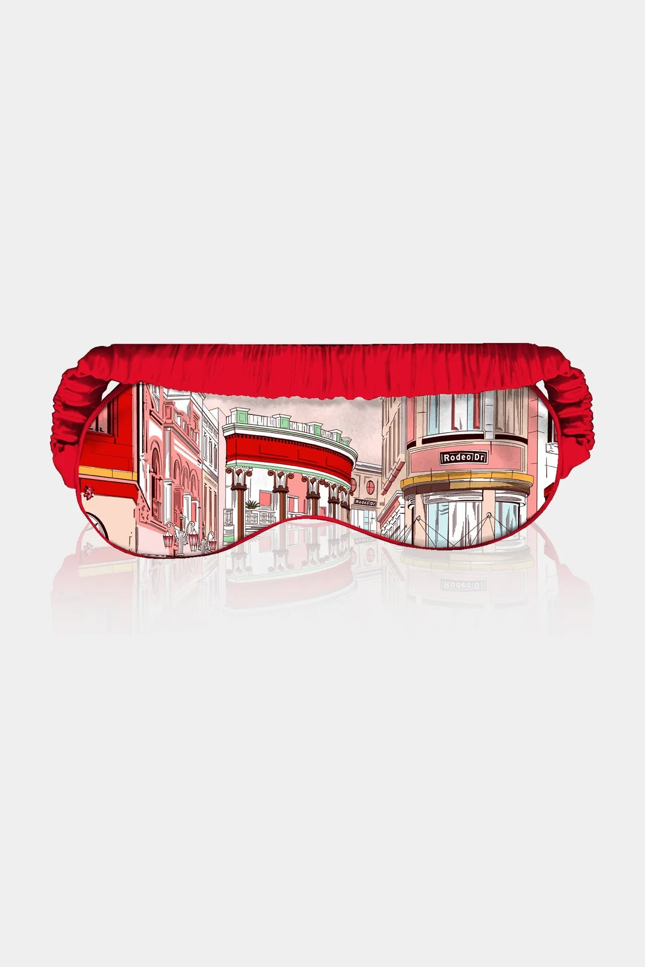 Rodeo Drive Print Silk Eye Mask