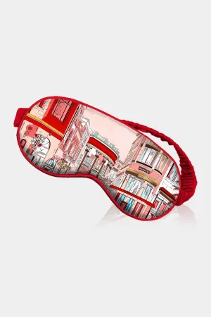 Rodeo Drive Print Silk Eye Mask