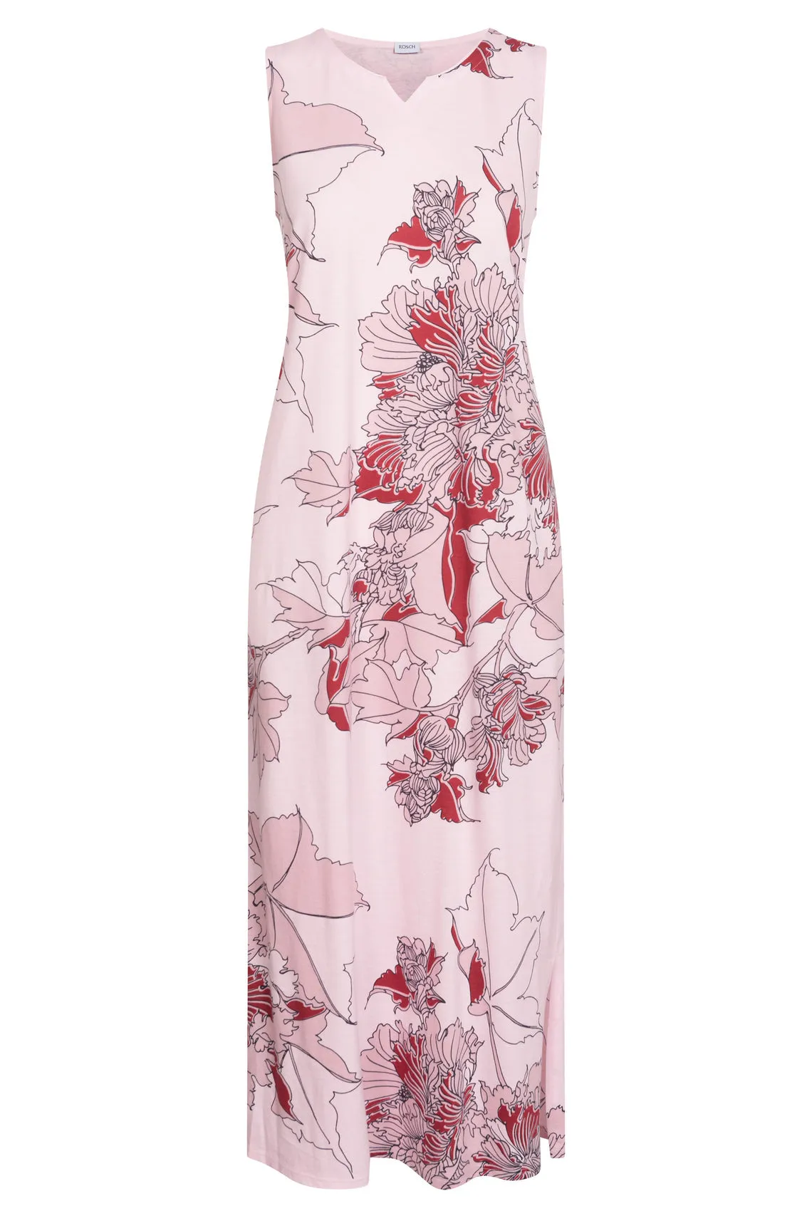 Rosch Modern Bloom Cotton Sleeveless Nightgown Lounger