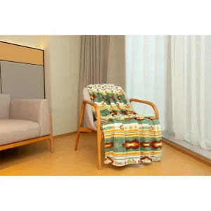 Sage Coral Fleece Blanket
