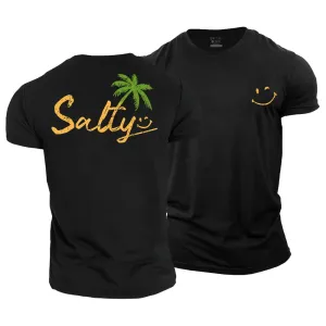 Salty Smiley Cotton T-Shirt