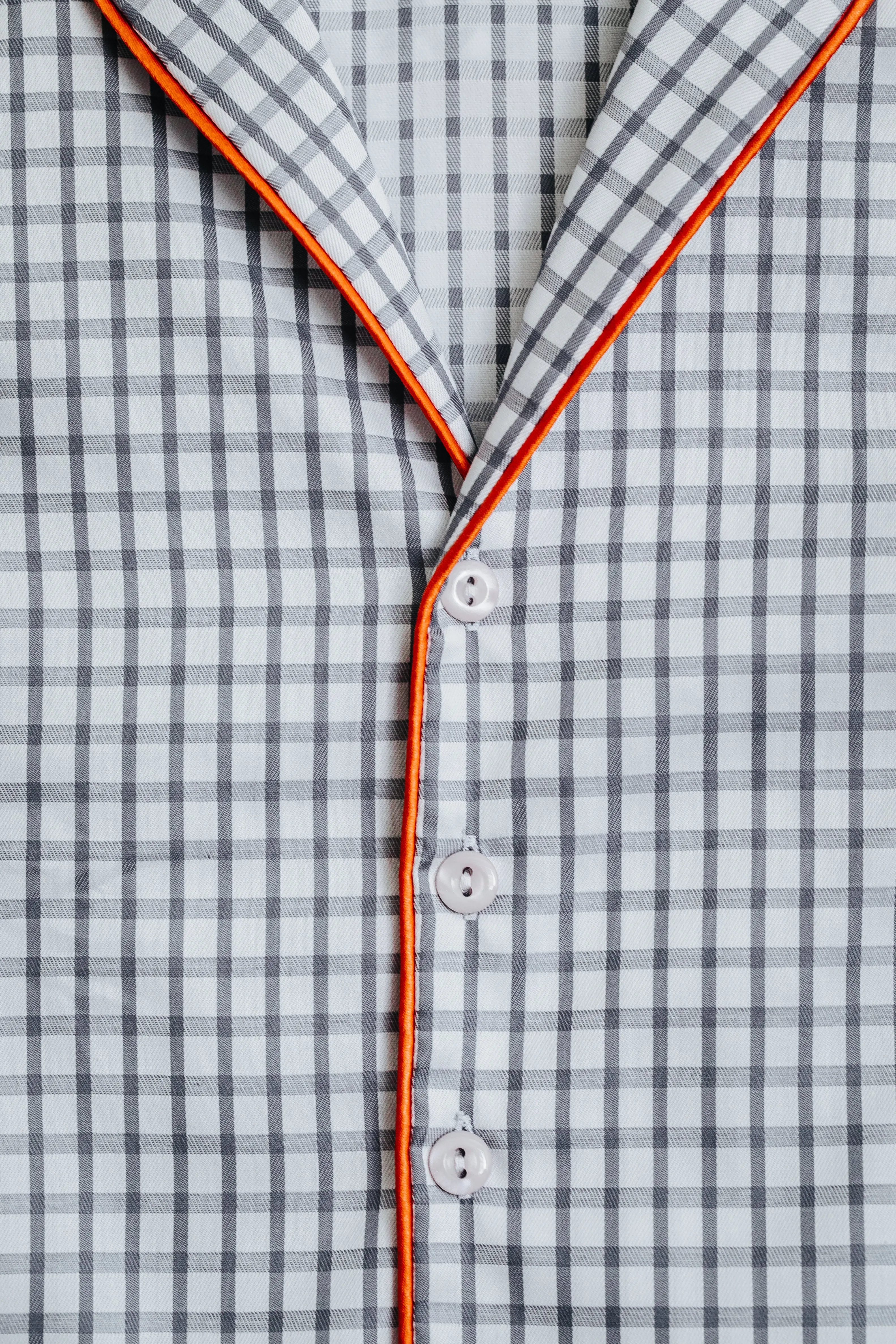 SAMUEL BOYS’ COTTON PYJAMA SET GREY CHECKS