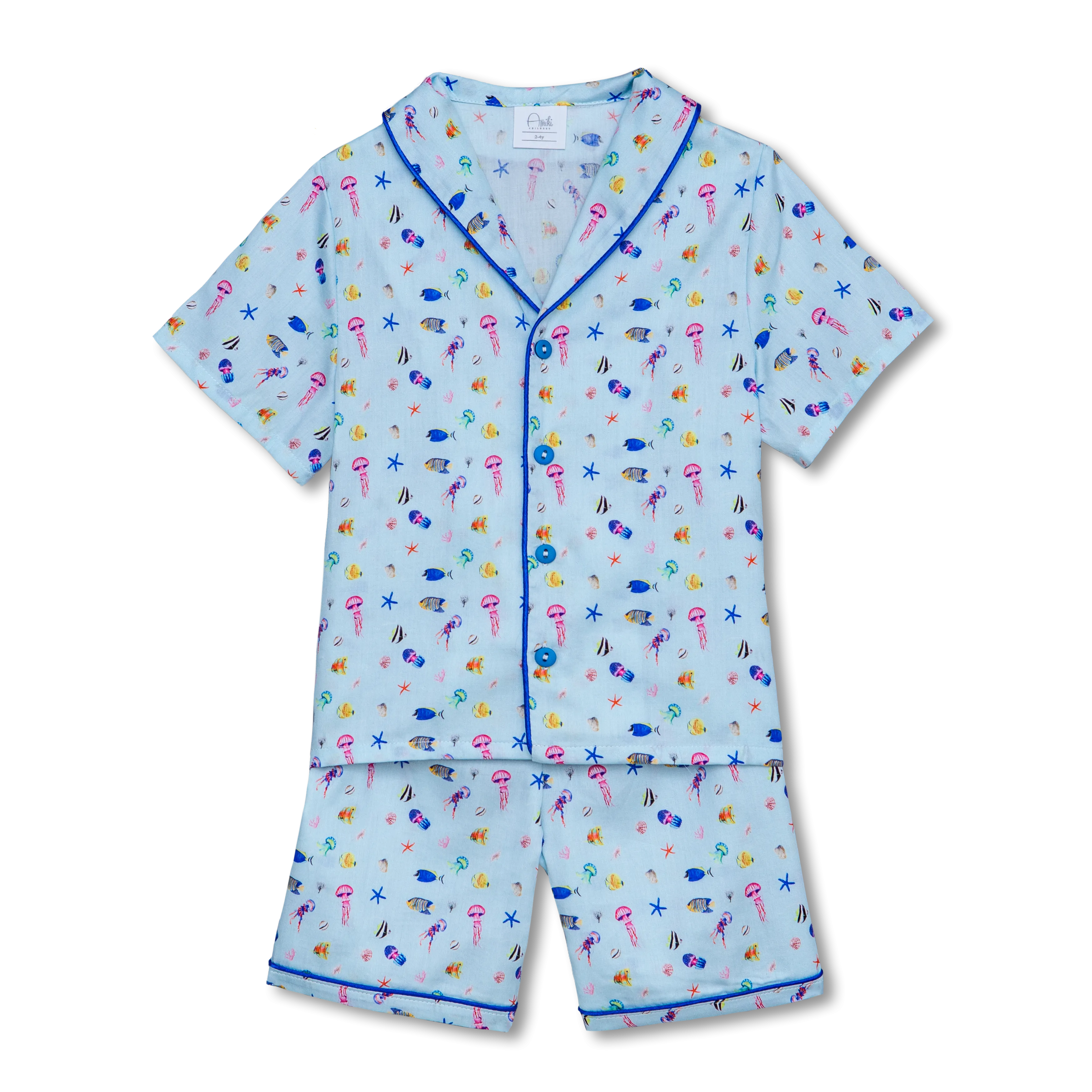 SAMUEL - BOYS PYJAMA SEA BLUE