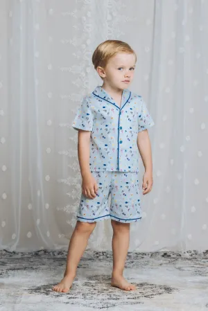 SAMUEL - BOYS PYJAMA SEA BLUE