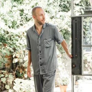 Sateen Short Sleeve PJ Shirt