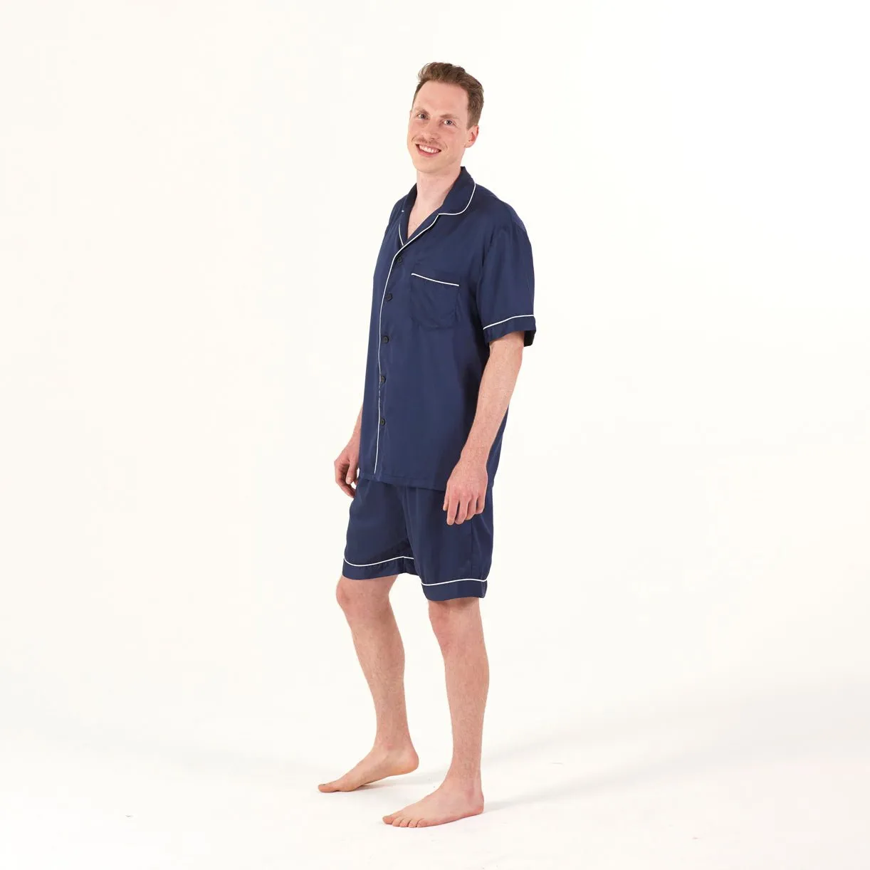 Sateen Short Sleeve PJ Shirt