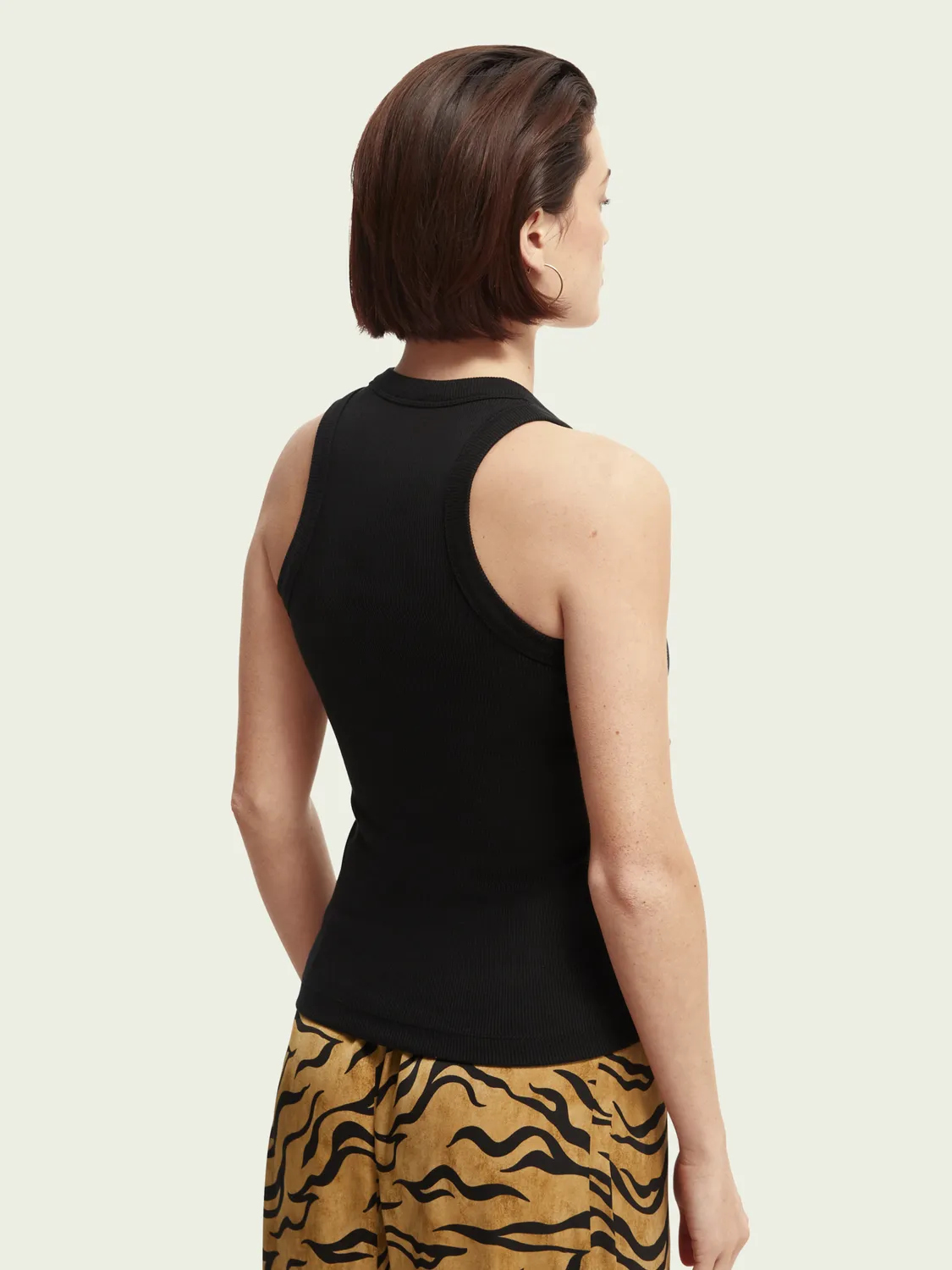 Scotch & Soda Racer Tank in Black