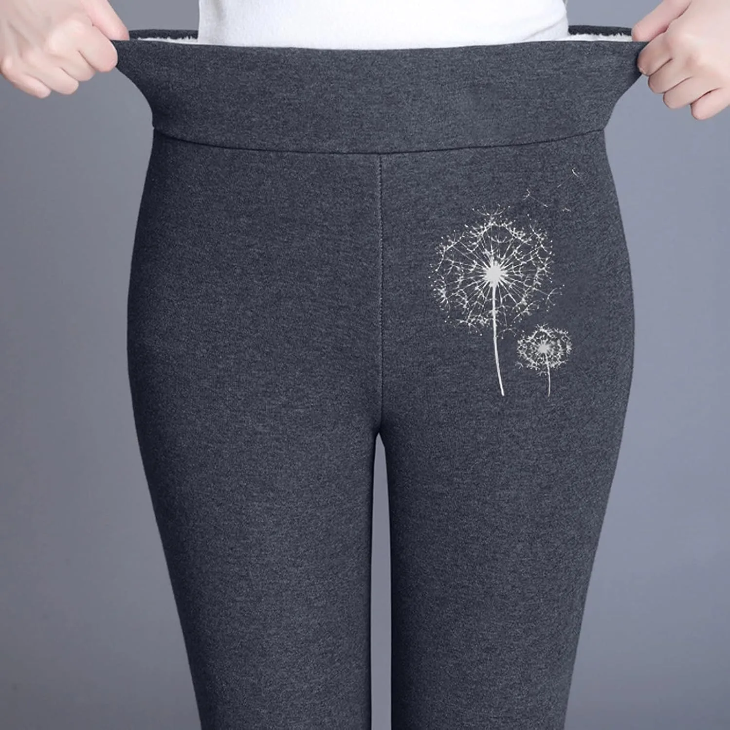 sdbrld Fleece Lined Leggings Women,Womens Fleece Lined Leggings 2023 High Waist Warm Soft Pants Tummy Control Thermal Tights