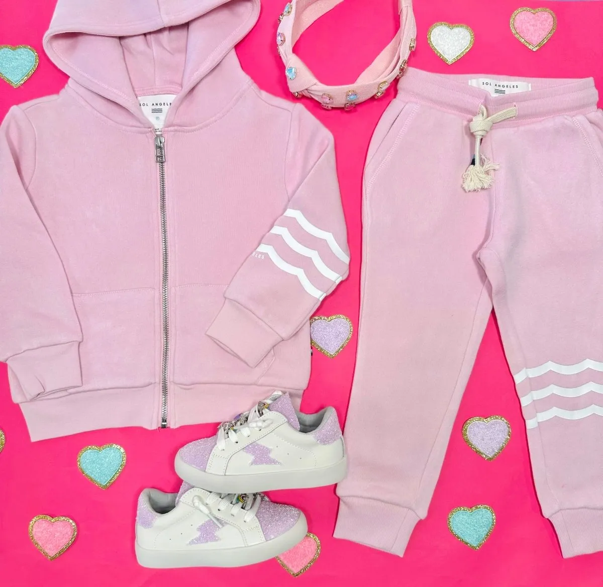 SEASHELL WAVES ZIP UP HOODIE