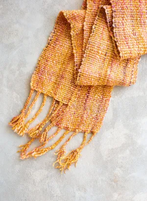 'Seashells & Sunlight' Handwoven Scarf