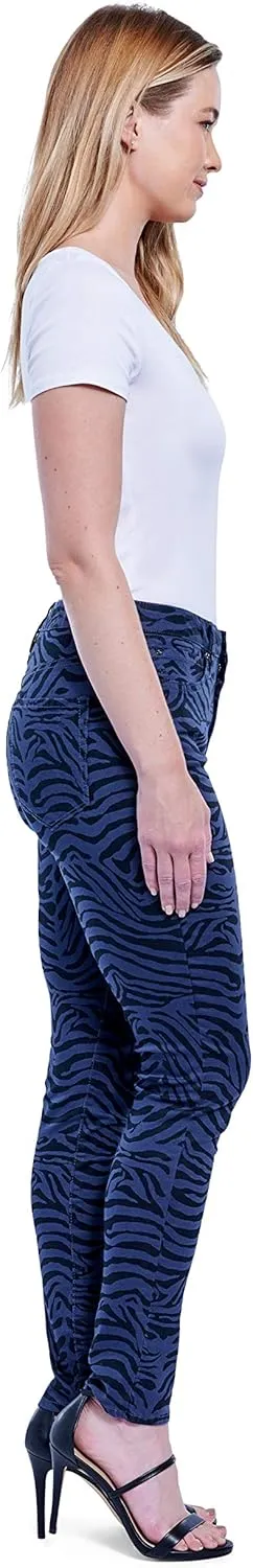 Seven7 Women's High Rise Printed Skinny