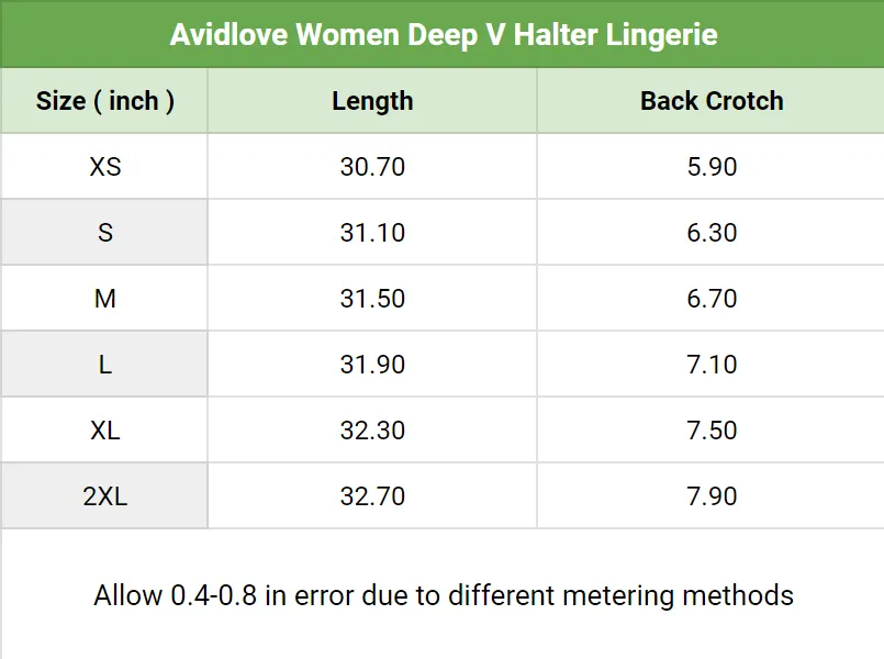 Sexy Women's Lingerie, Deep V Halter Bodysuit Babydoll Sleepwear