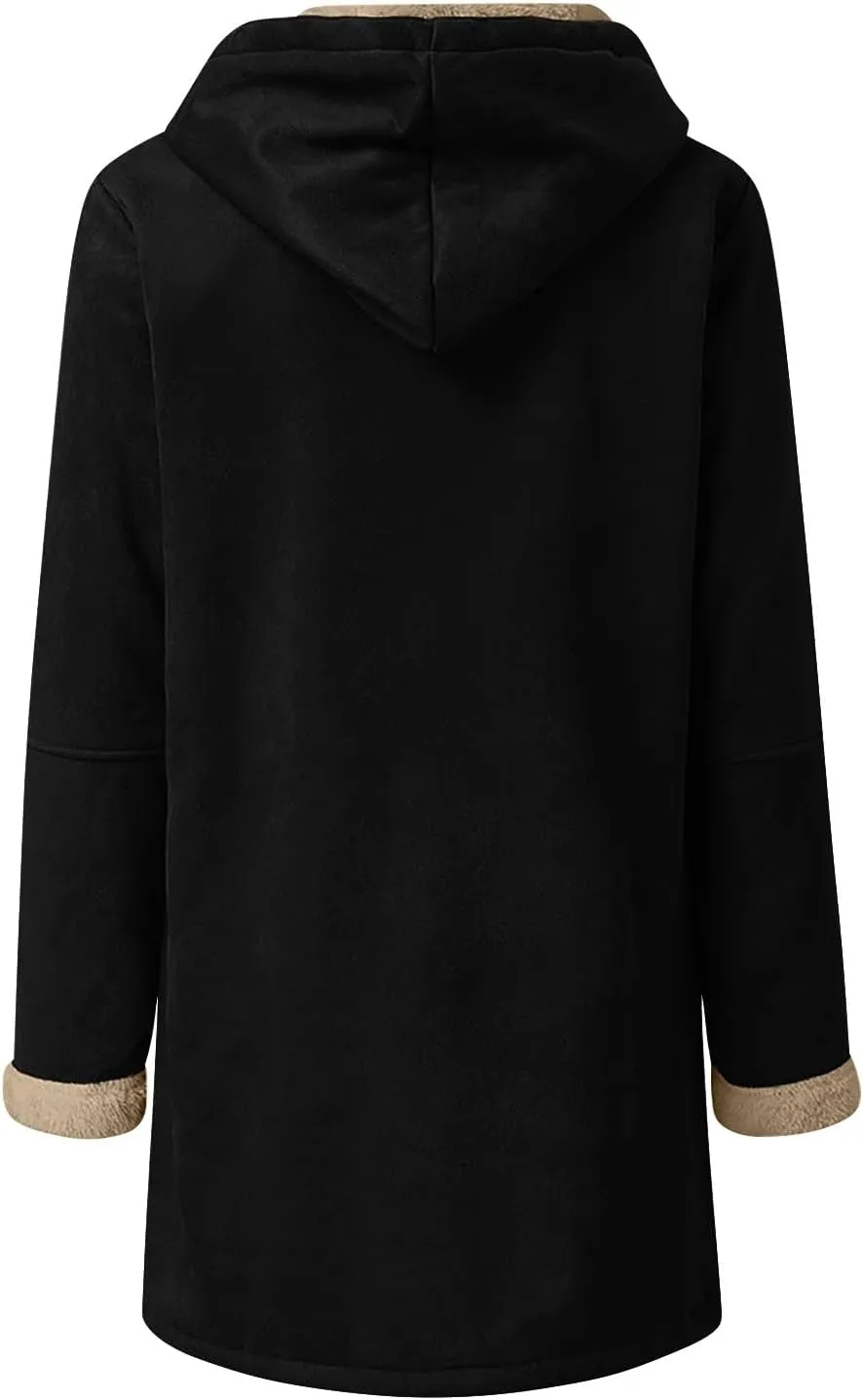 Sherpa Jacket for Women 2024 Winter Warm Coat Fleece Lined Coat Mid Length Winter Jacket Plus Size Sherpa Outwear
