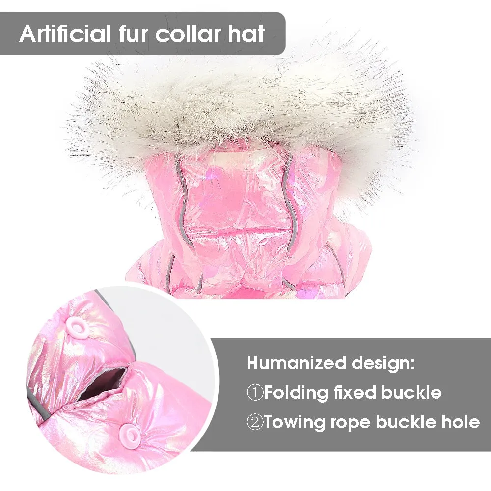 Shiny Thickened Warm Dog Jacket