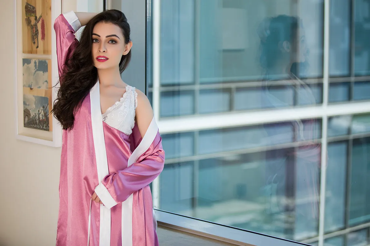 Short Nighty & Robe Nightgown set