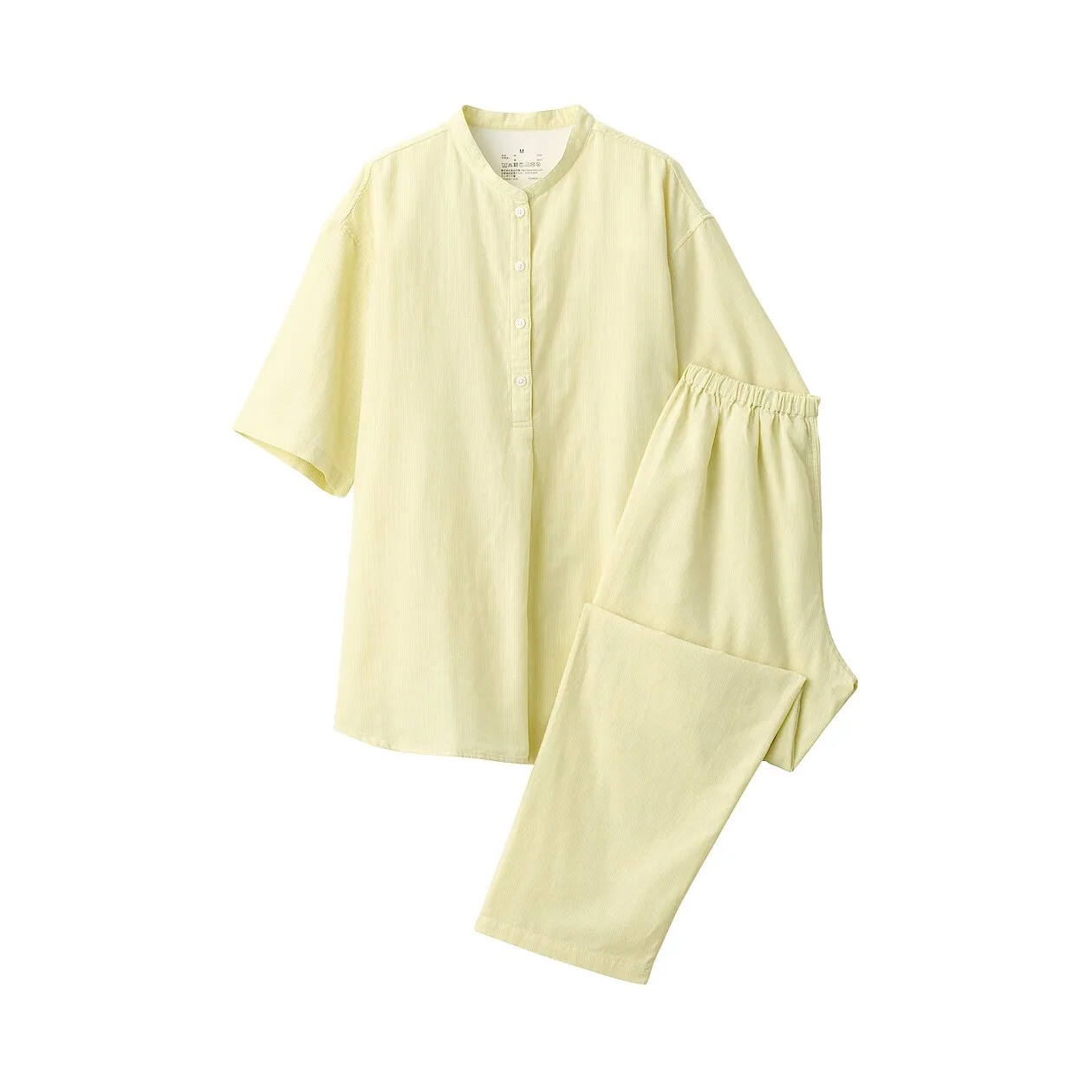 Side Seamless Lightweight Gauze Half Sleeve Pyjamas