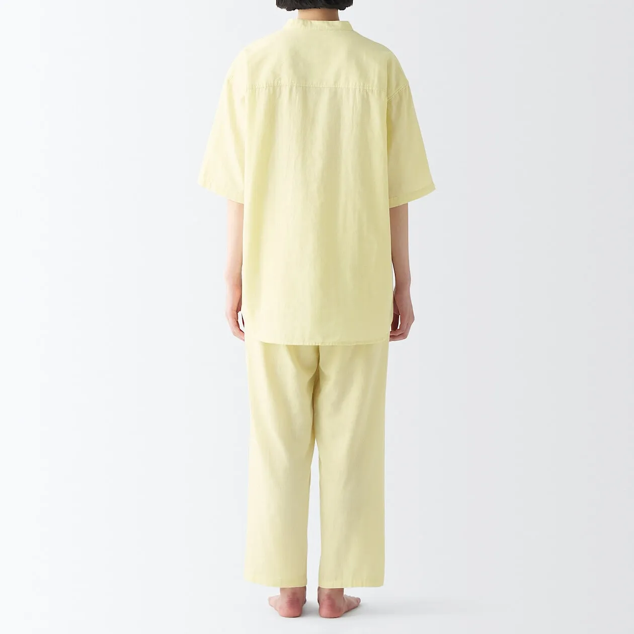 Side Seamless Lightweight Gauze Half Sleeve Pyjamas