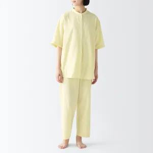 Side Seamless Lightweight Gauze Half Sleeve Pyjamas