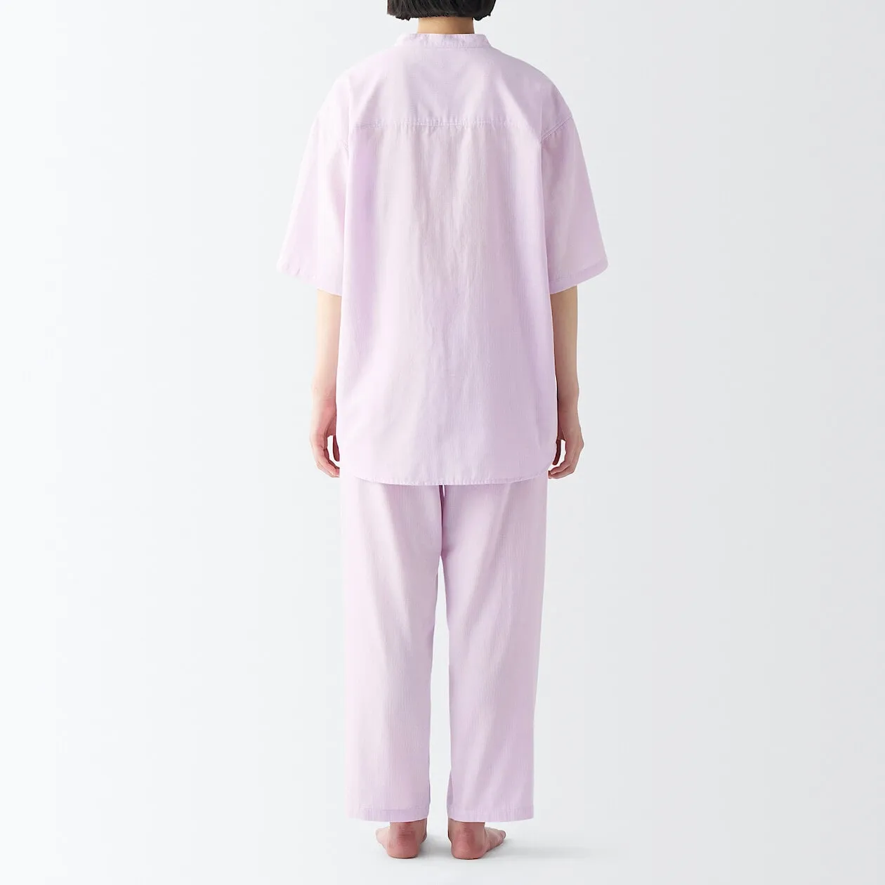 Side Seamless Lightweight Gauze Half Sleeve Pyjamas