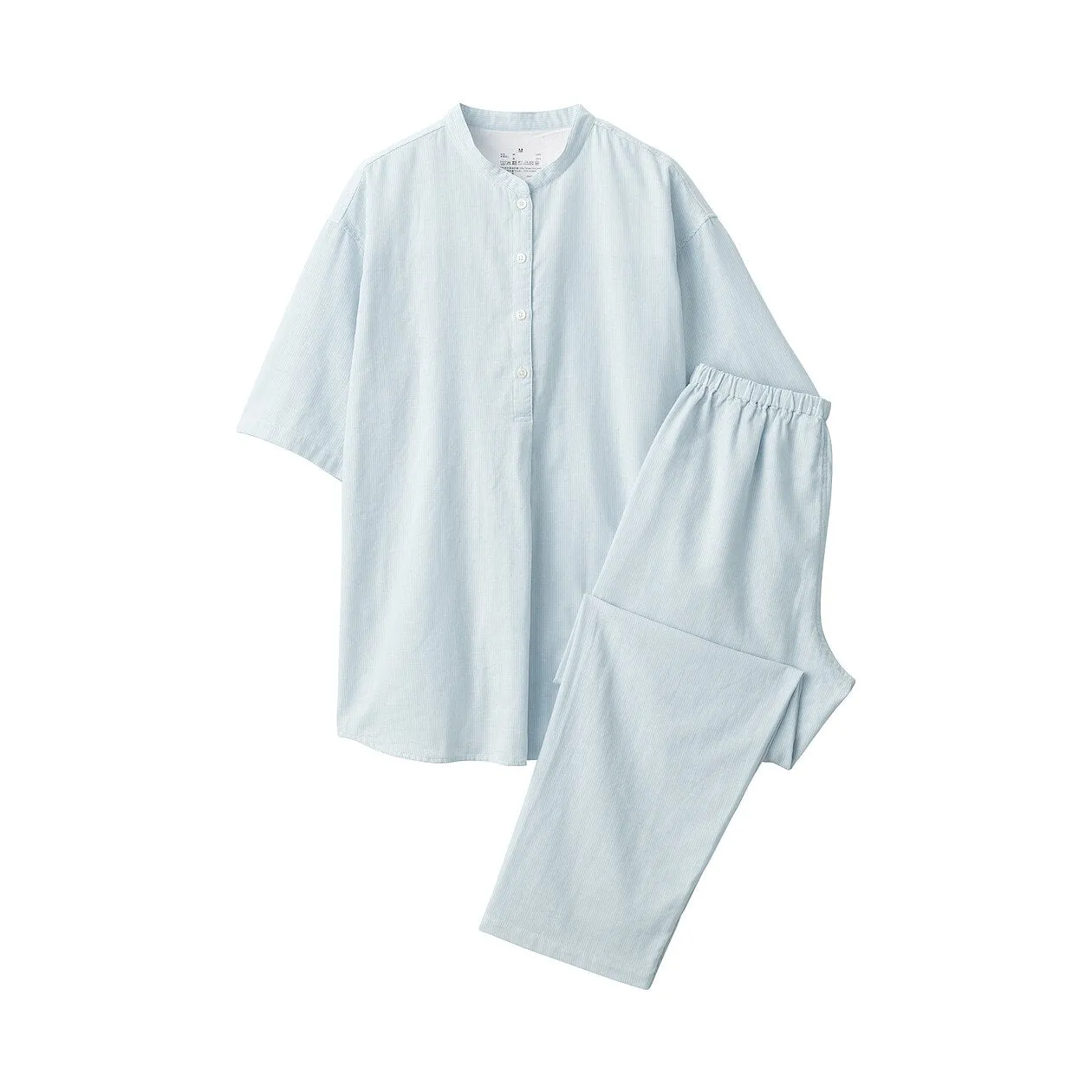 Side Seamless Lightweight Gauze Half Sleeve Pyjamas