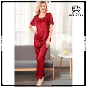 Silk Nightwear Pajama's Set