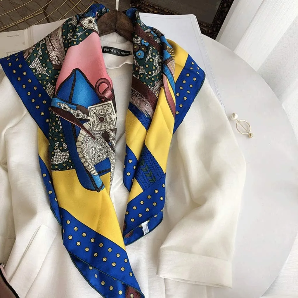 Silk Silk Scarf Gift Box Twill Silk Scarf Neck Air-Conditioning Room Shawl Sun Protection