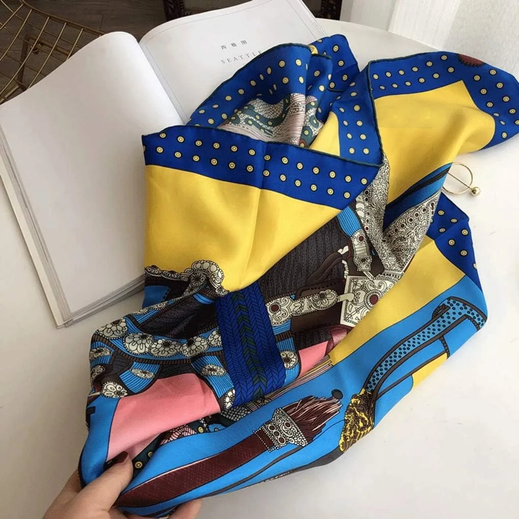 Silk Silk Scarf Gift Box Twill Silk Scarf Neck Air-Conditioning Room Shawl Sun Protection