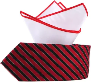 Silk Tie Square Suit Yarn-dyed Silk Stripe Wedding Tie Suit