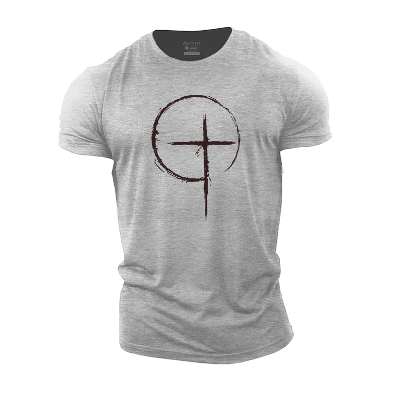 Simple Cross Cotton T-Shirt