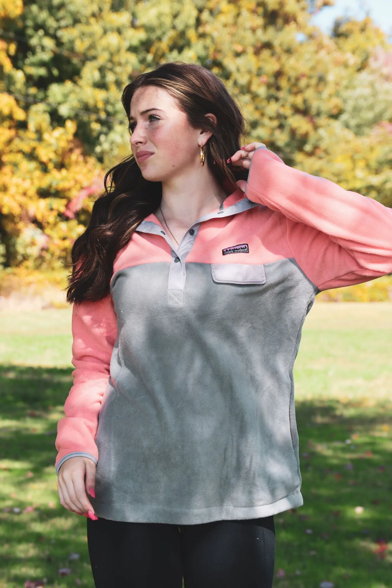 Simply Southern Simply Fleece - Coral Gray - CLEARANCE
