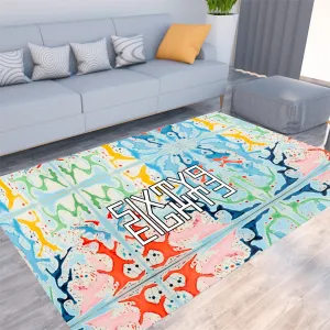 Sixty Eight 93 Logo White & Black Foldable Rectangular Thickened Floor Mat #27