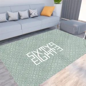 Sixty Eight 93 Logo White Foldable Rectangular Thickened Floor Mat #13