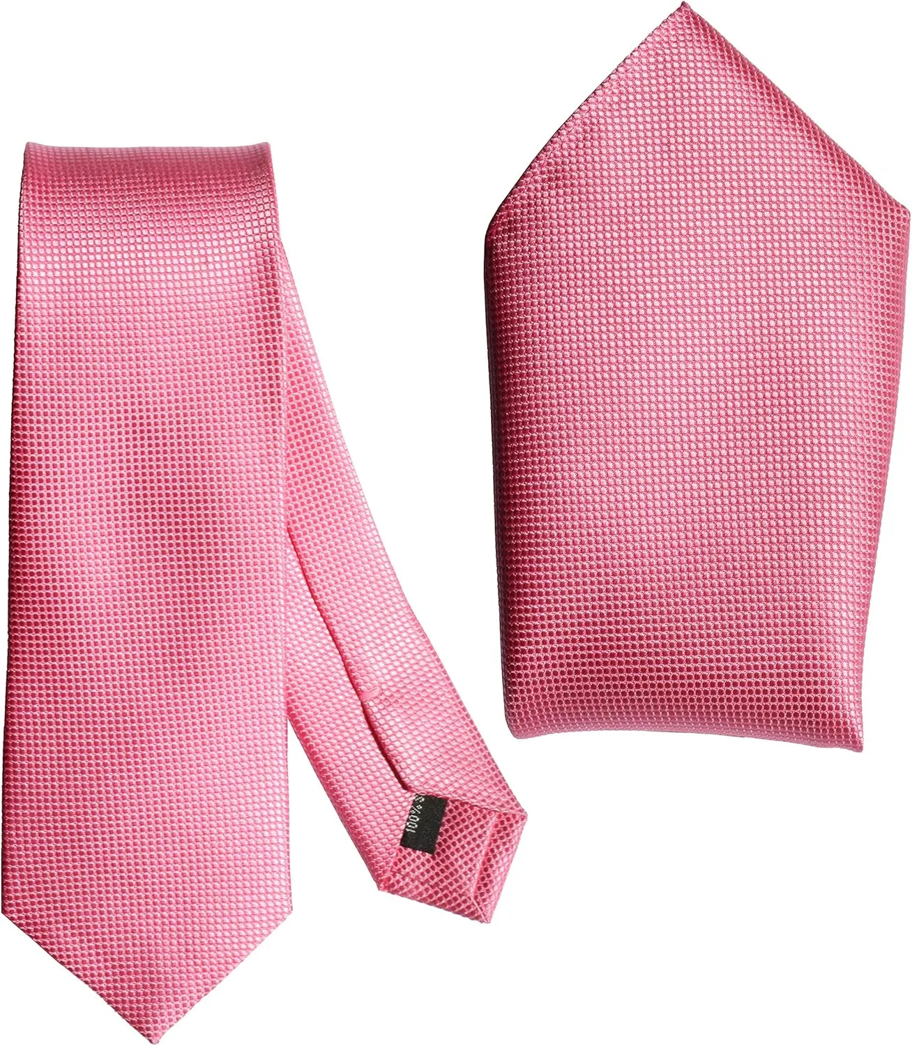 Skinny Silk Jacquard Tie and Pocket Square Set - 100% Silk