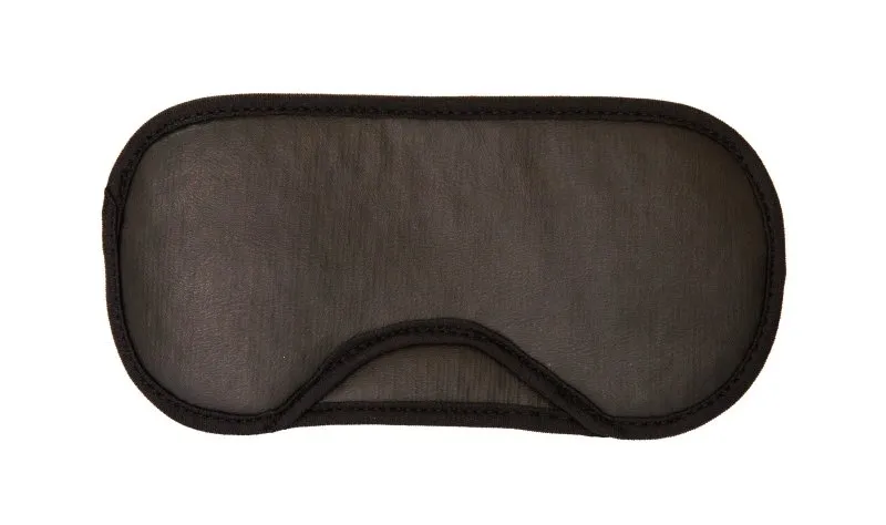 Sleep Mask - Faux Leather (Rexine) with Cotton Fleece - Lightweight & Comfortable