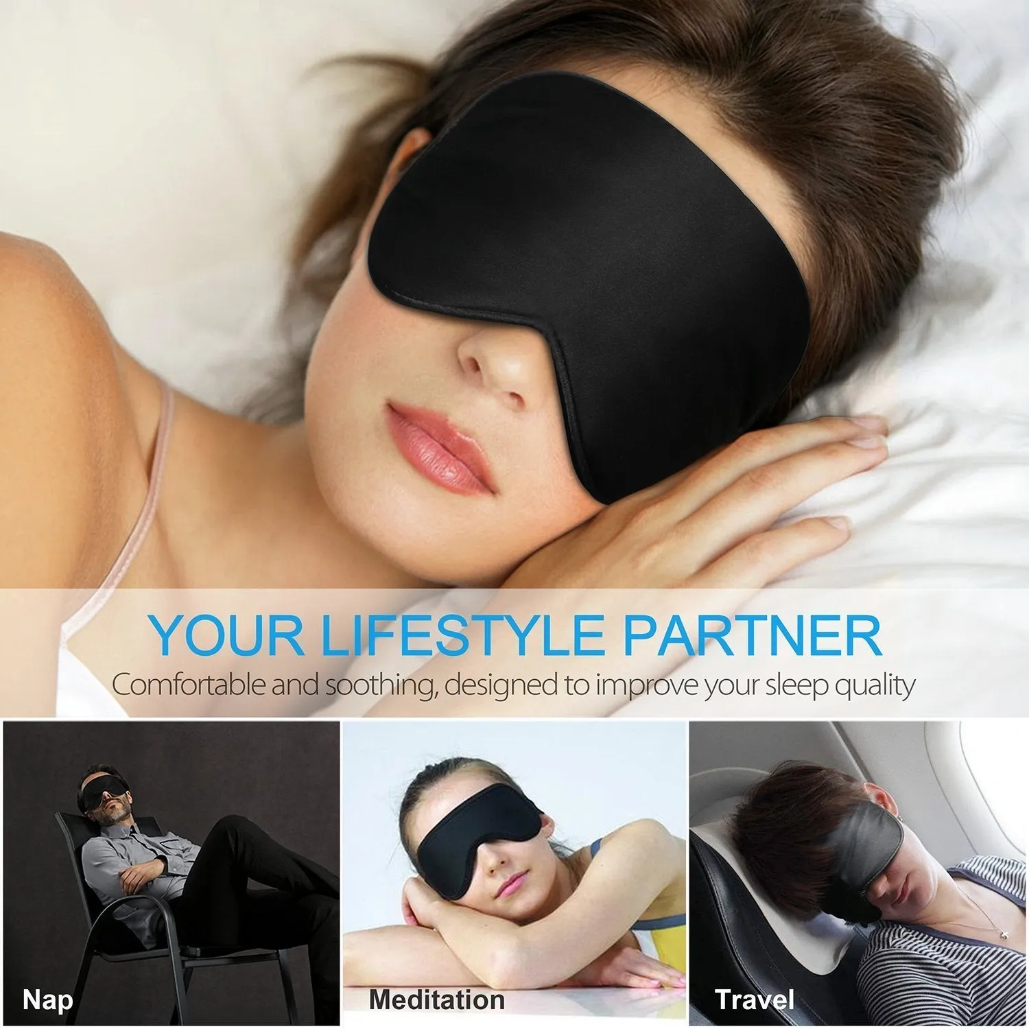 Sleep Mask Ultra Soft 100% Natural Silk